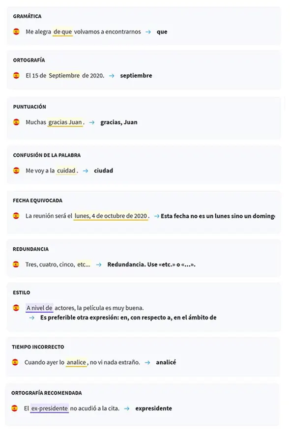 Corrección ortográfica de textos